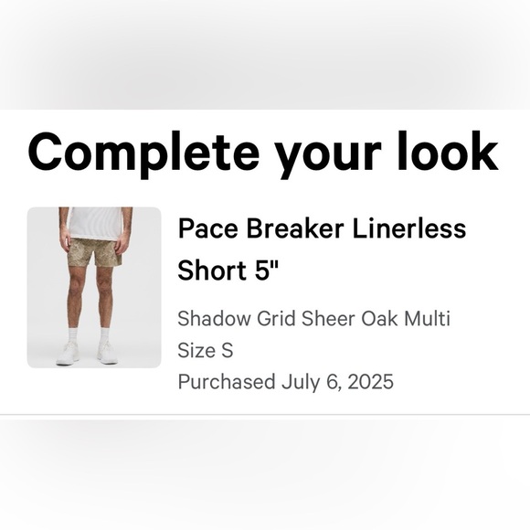 Lululemon
Pace Breaker Linerless
Short 5"
Shadow Grid Sheer Oak Multi
Size S - Picture 6 of 6